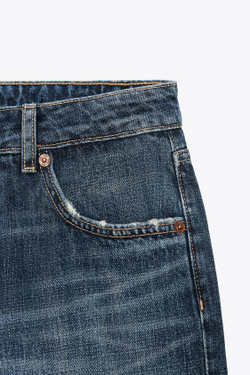 ZARA ДЖИНСЫ TRF WIDE LEG С НИЗКОЙ ПОСАДКОЙ, СИНИЙ