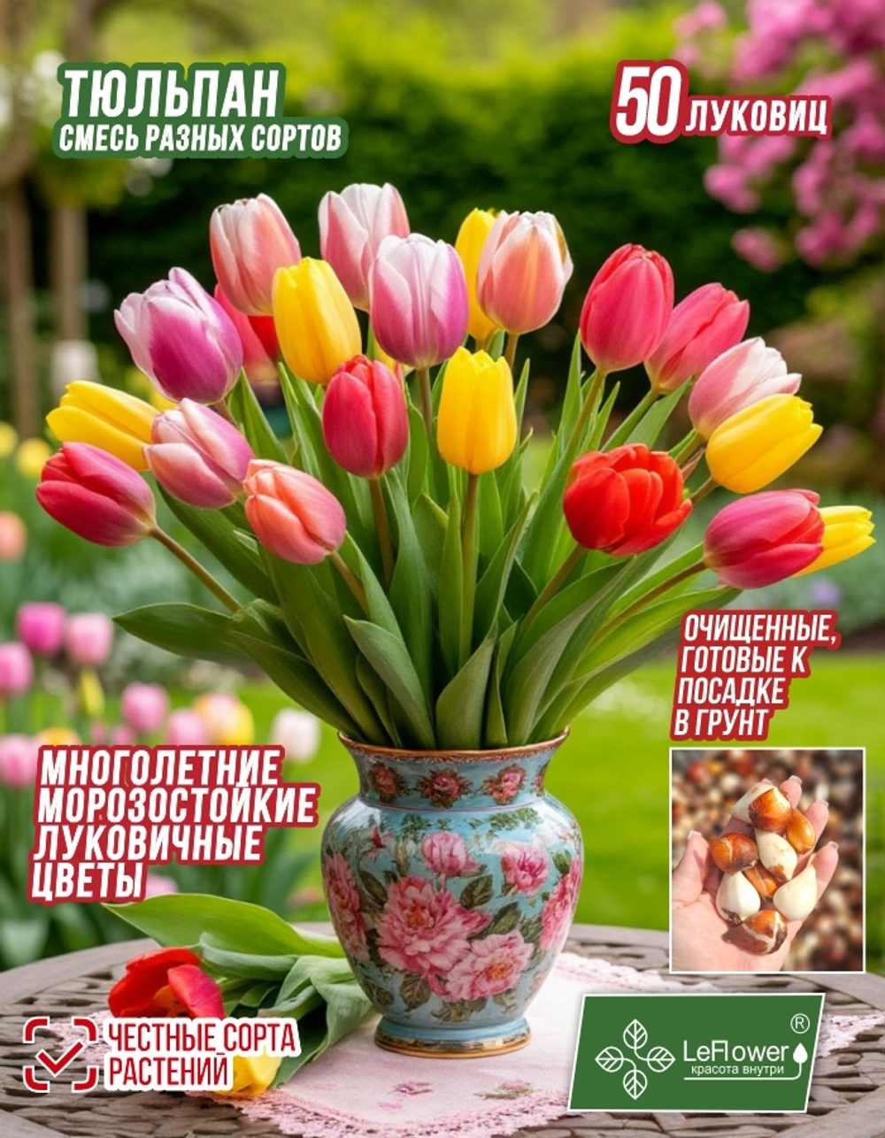 Тюльпан Луковица, Микс сортов 50 шт