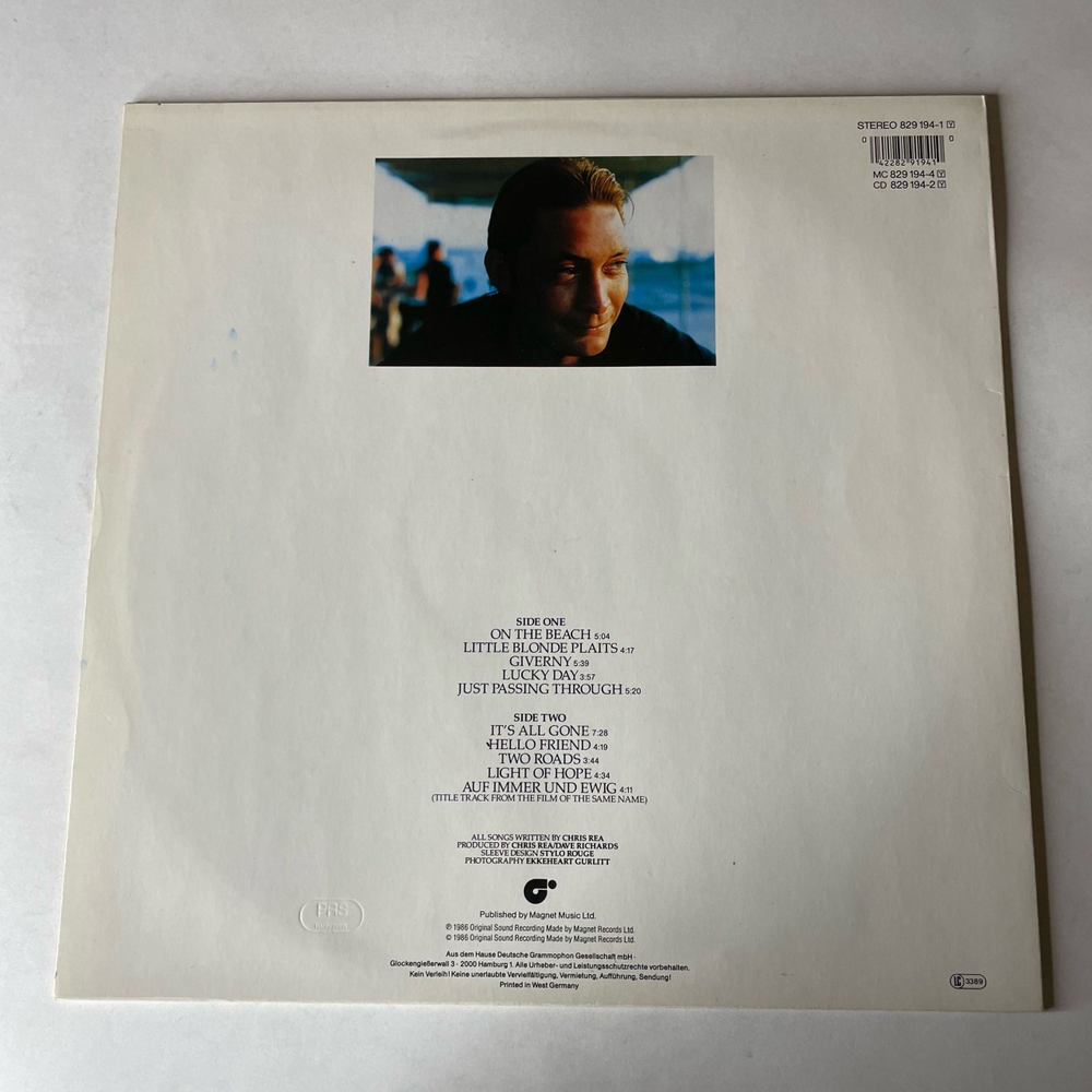 Винтажная виниловая пластинка LP Chris Rea On The Beach (Германия 1986) Lucky Day