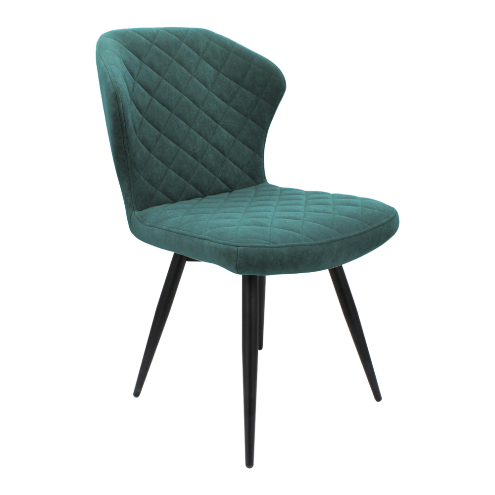 Стул "Монро" (арт. 338), велюр Бренди В10 зеленый, ножки черные