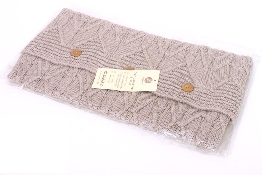 Элитная наволочка декоративная Imperio 46 серая от Luxberry упаковка