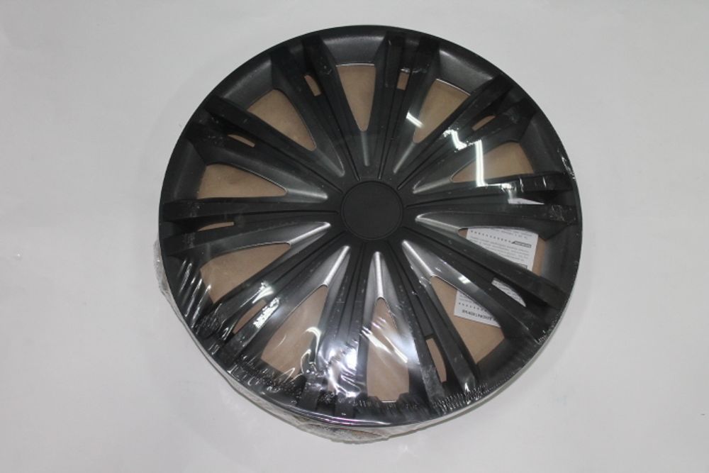 Колпак колеса R15 Гига Super Black (в мешке 5 упак) (STAR)