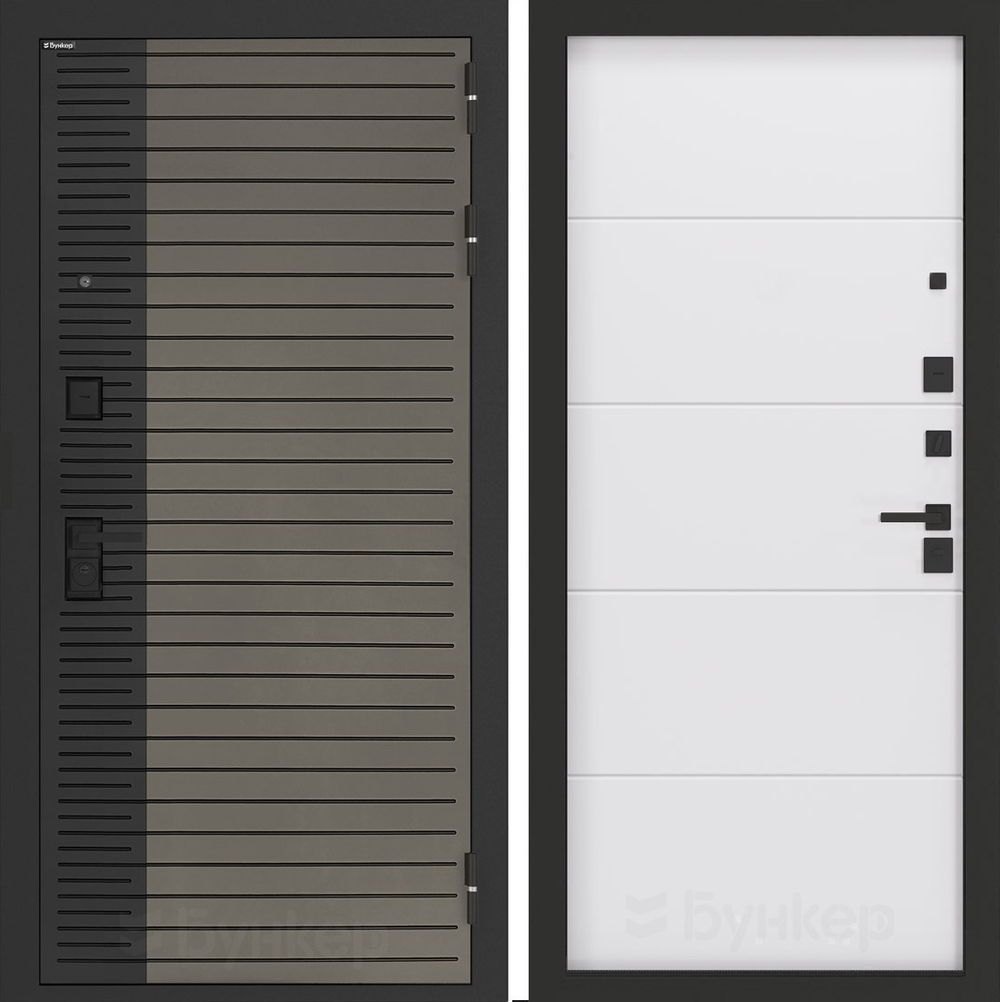 Входная дверь Бункер BN-15 - 13 Белый софт