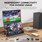 18.5" Портативный двойной монитор с откидной подставкой Delta Plus FHD IPS 1980х1080, 100 Гц