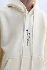 Худи Гербарий Warm Василек Экрю