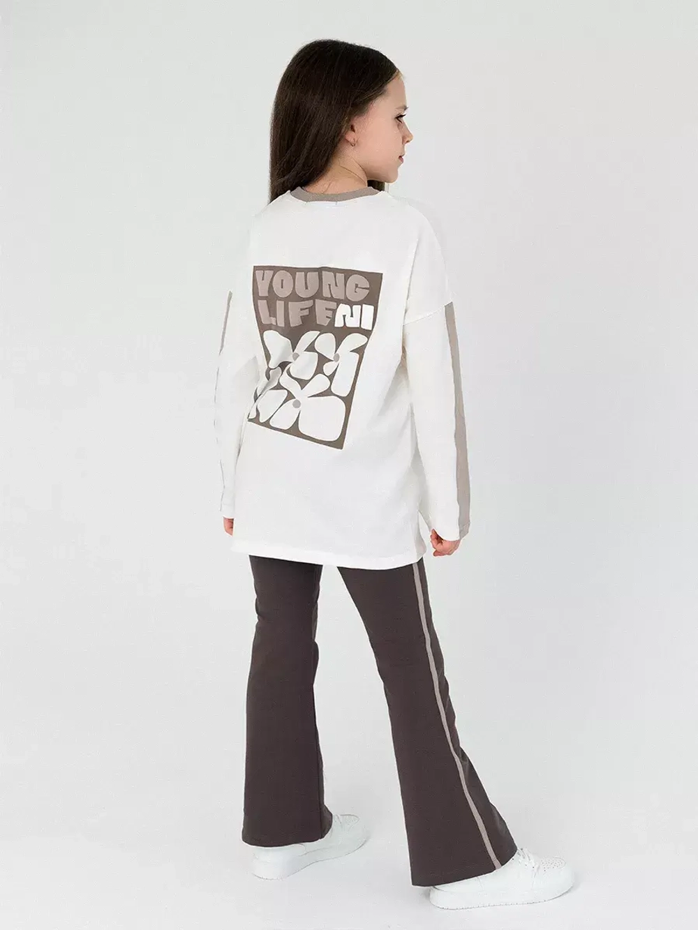 Лонгслив для девочки оверсайз