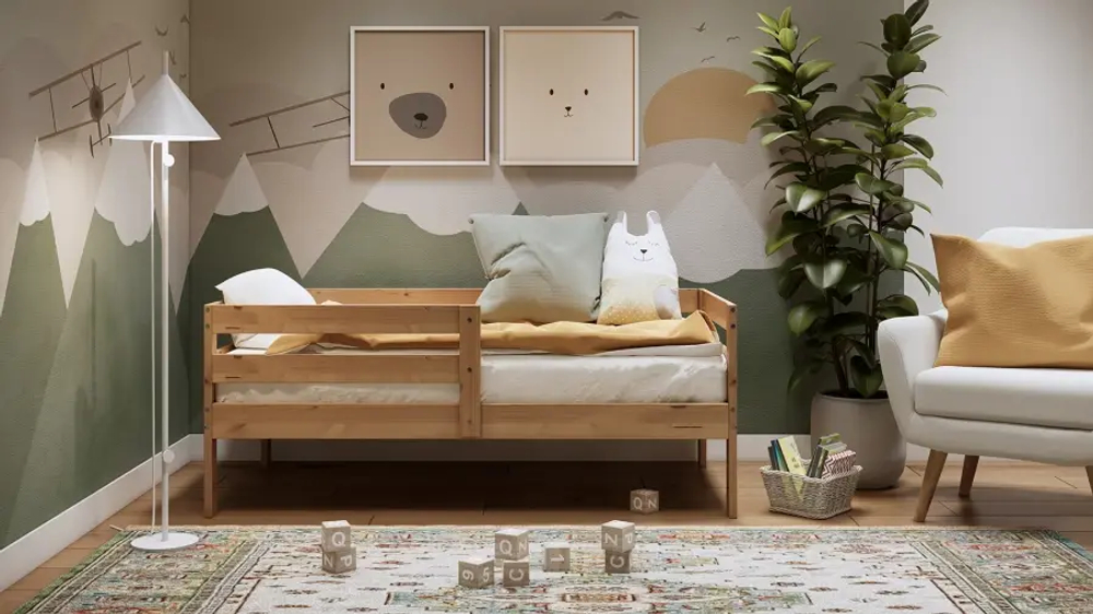 Кровать детская - аналог IKEA / ОШ/ИКЕА 140х200 см, светло-коричневая