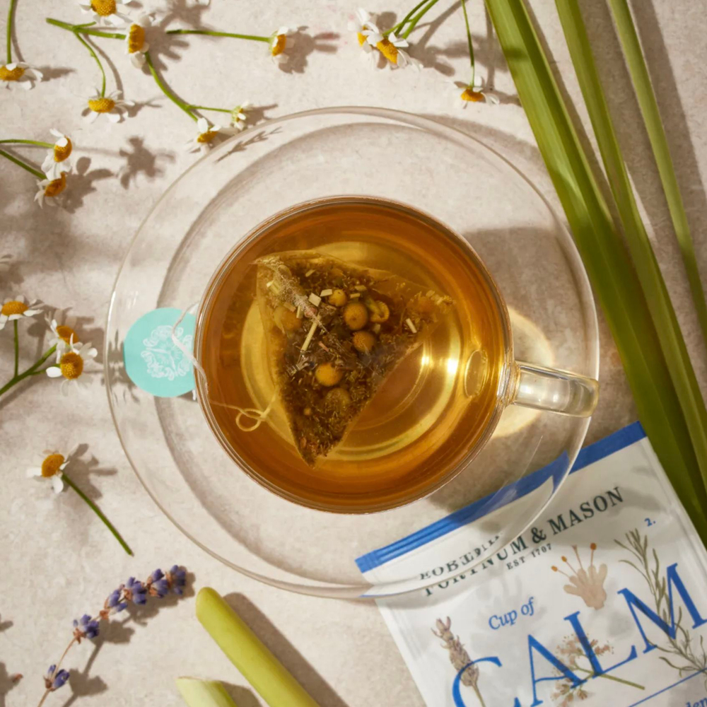 Fortnum and Mason Чайный настой Спокойствие из ромашки, липы и лимонной вербены, 3 пачки x 30 г