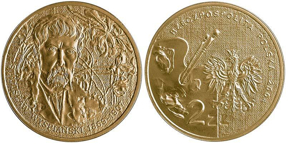 Польша 2 злотых, 2004 Художники Польши 19-20 века - Станислав Выспяньский