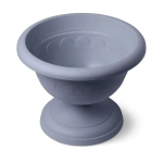 Вазон низкий Колывань 2л д22см серый (комплект 18 шт)