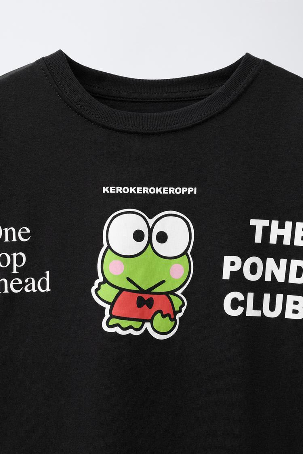 ZARA ФУТБОЛКА KEROPPI © SANRIO, ЧЕРНЫЙ