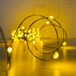 Гирлянда 1.5м String Light Капли Макро на зеленом проводе 150 ламп