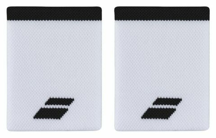Напульсник теннисный Babolat Logo Jumbo Wristband - белый