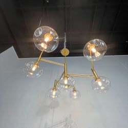 Люстра на штанге TEMPER L7 Gold