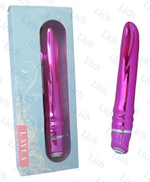 Блестящий розовый вибромассажер Layla Garofani, 16 см