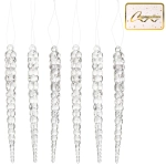 Подвеска «Хрустальная сосулька» 15 см (набор 6 шт)