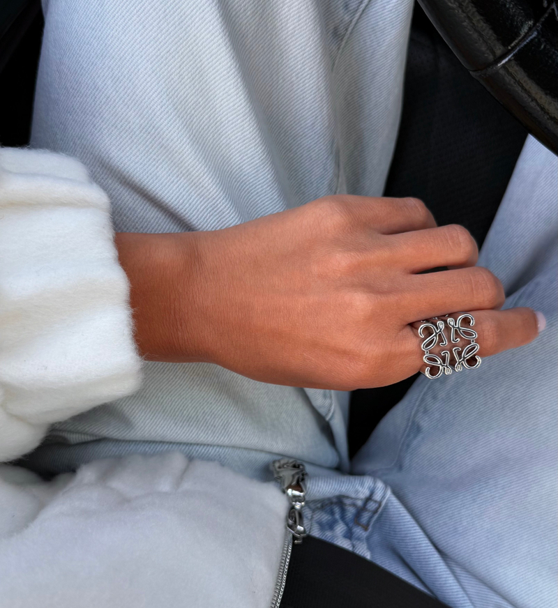 Кольцо СНЕЖИНКА silver