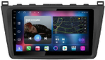Магнитола для Mazda 6 2007-2012 (GH) - FarCar BM012M монитор 9.5" QLED на Android 14, TS10, 4+32Гб, CarPlay, 4G SIM-слот