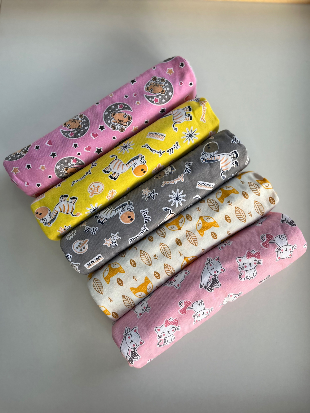 Набор трикотажных пеленок (5 штук) 95*120 см (ИП Людин А.В.)