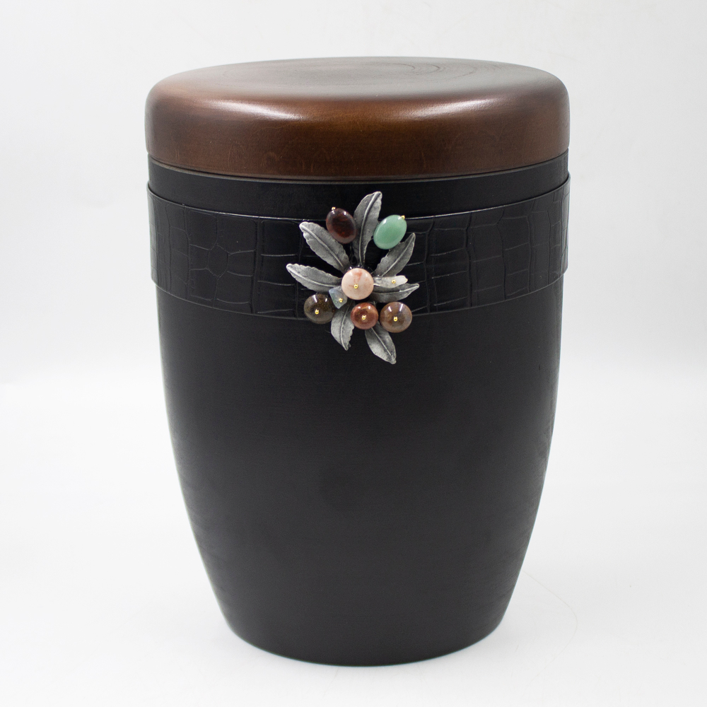 Урна для праха биоразлагаемая "Самоса" черная