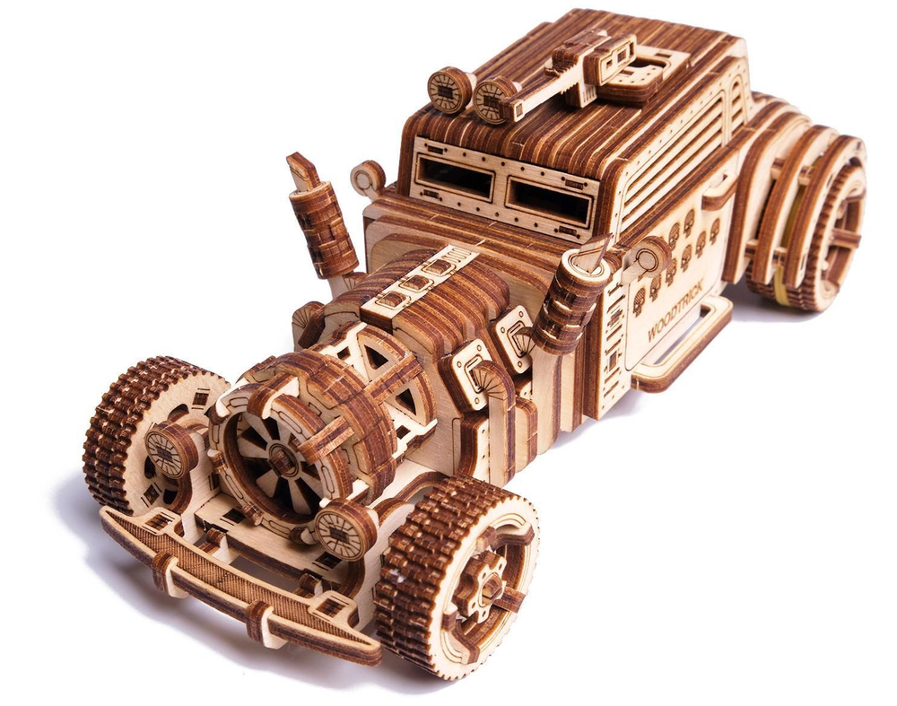 Механическая сборная модель из дерева Wood Trick Машина Апокалипсис (Родстер)