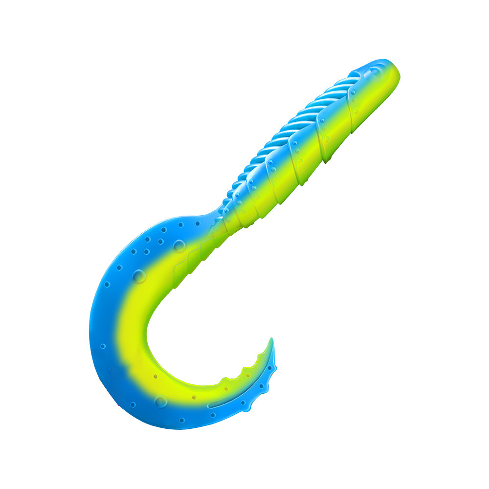 Приманка ZUB-HIBINA 140мм(5,5")-3шт, (цвет 020) синий верх-желтый низ