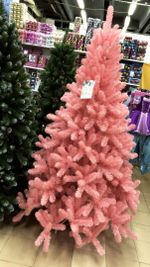 Искусственная розовая елка «Фламинго» (пвх) 270 см / 2.7 м
