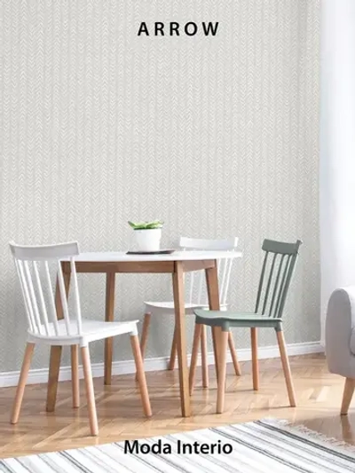 Обои винил на флизелине, геометрия на серо-бежевом, ковер, мешковина, метровые, для коридора, Arrow (Moda interio)