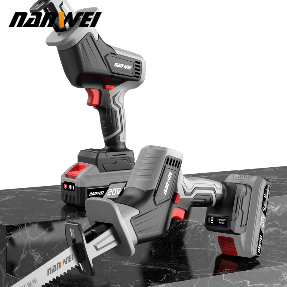 Аккумуляторная сабельная пила Nanwei NW-RS5012-2, 20 В, 2Ah*2