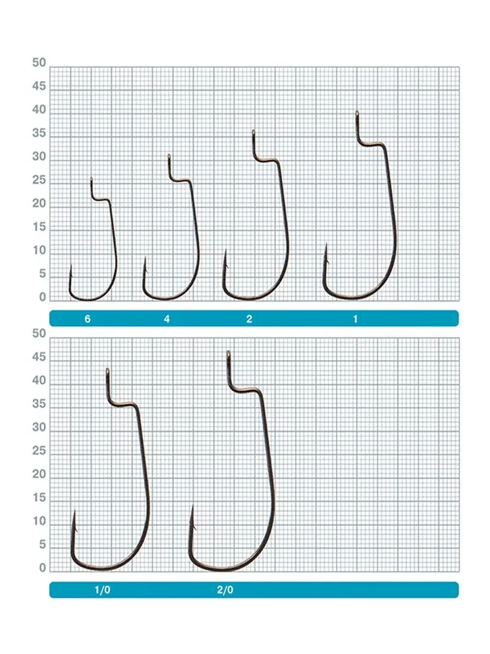 Офсетный крючок 5510 № 2/0 (5 шт)