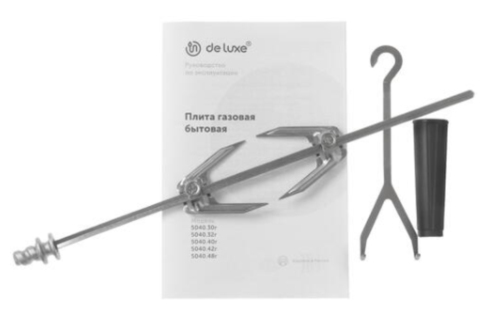 Плита газовая DE LUXE 5040.30г (кр) ЧР