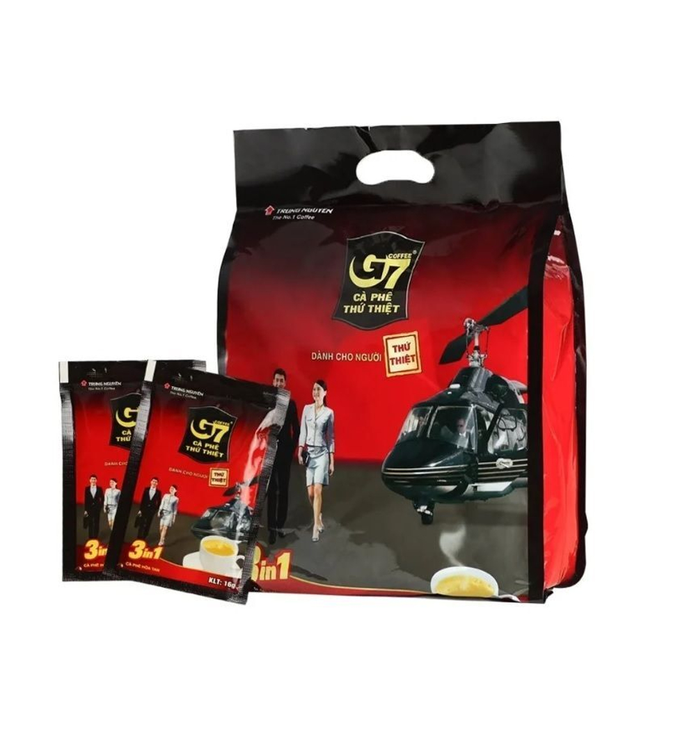 Вьетнамский растворимый кофе G7 3 в 1 Trung Nguyen 50 пак. 800 г