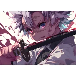 Постер Sanemi Furious - Demon Slayer