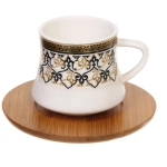 Кофейный набор 12 предметов «Восточная сказка» ( 6кружек 90мл+6 блюдец), вензеля