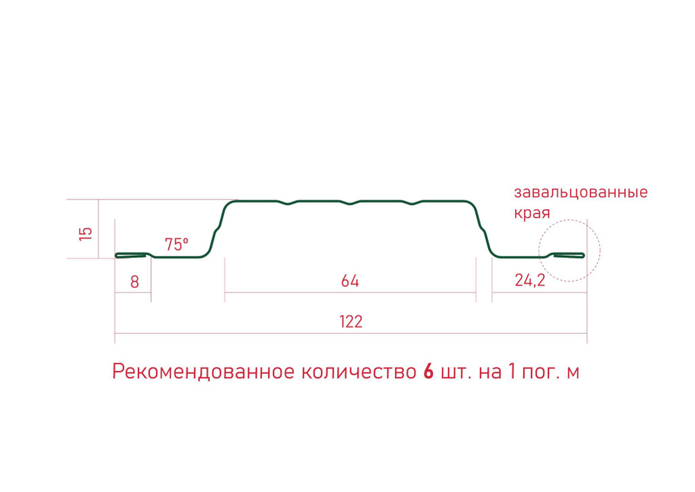 Штакетник Кантри Фигурный Сокроф RAL принт Светлое дерево 3D 121х1000мм