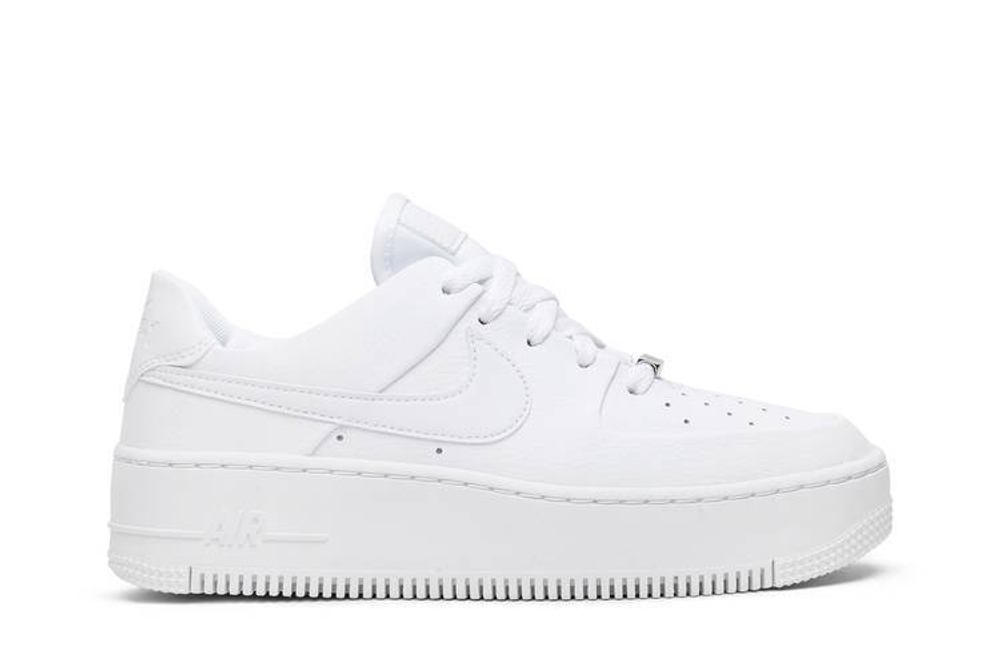 Кроссовки Nike Air Force 1 Sage Triple White (W) (Женская размерная сетка)