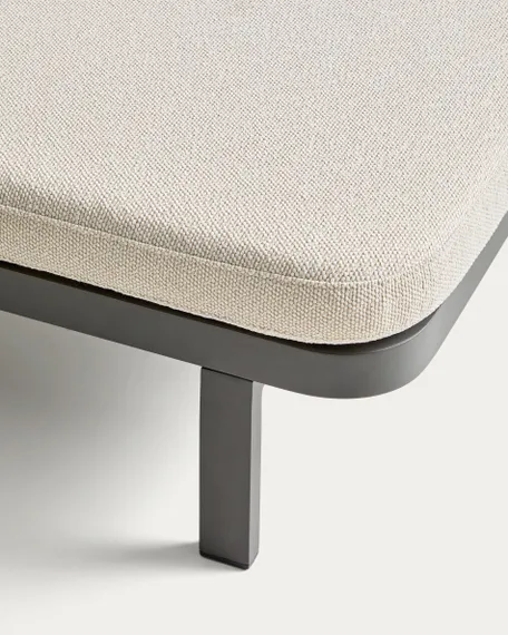 Шезлонг Kionia из алюминия цвета графит