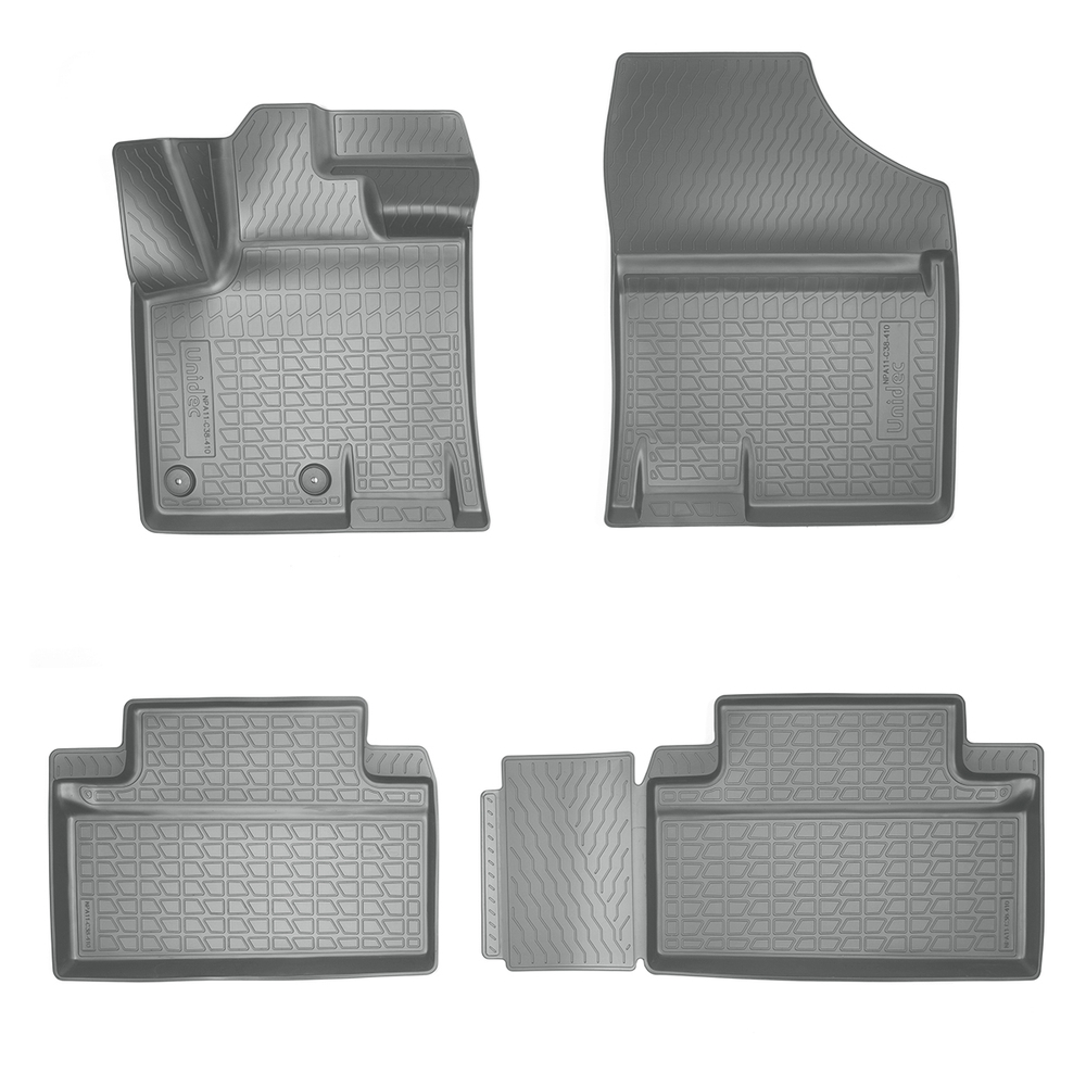 Ковры в салон Norplast/Unidec для JAC S7 (2020-), Серый, 5 мест, арт.NPA11-C38-410-G