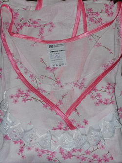 Сорочка ночная "Крыло Великан". Ситец, 100% Хлопок. Большие размеры.