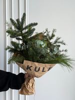 Хвоя - охапка для вазы из нобилиса, эвкалипта, кедра, кипариса и пихты