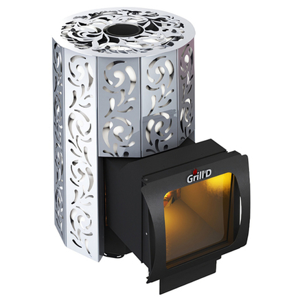 Дровяная банная печь Grill'D Violet 200 Long Max Pro