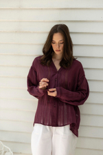 Блуза из вискозы с прозрачными вставками