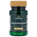 Swanson, Фосфатидилсерин, 100 мг, 30 растительных капсул