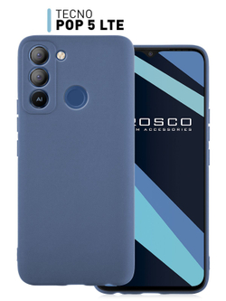 Чехол ROSCO для Tecno Pop 5 LTE оптом (арт. TCN-P5LTE-COLOURFUL-BLUE)