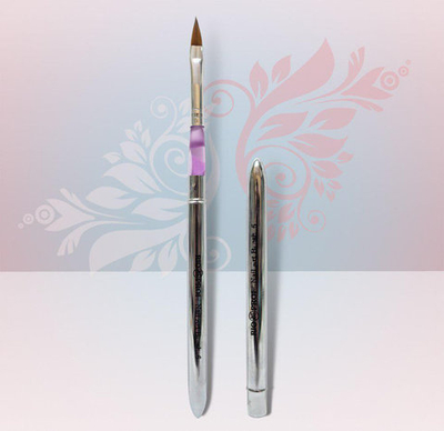 Кисть прямая для геля со съемной ручкой № 6