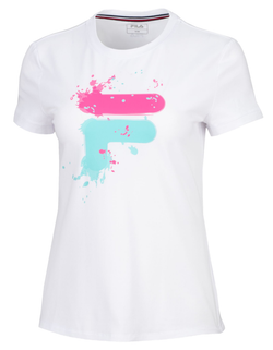 Женская футболка теннисная Fila T-Shirt Emelie - white