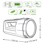 Фонарь Gauss LED прожекторный модель GFL702 17W 900lm Li-on 10000mAh диммируемый