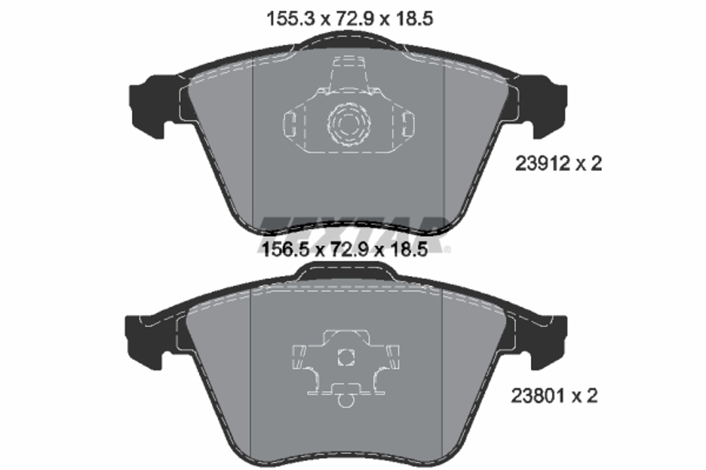 TEXTAR - 2391201-TET - Brake Pad Set, disc brake