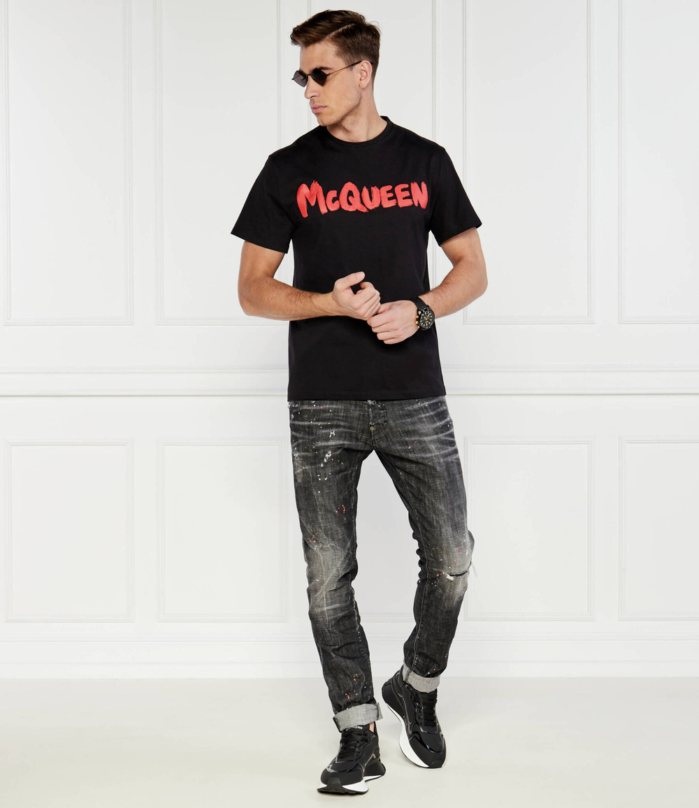 Футболка Alexander McQueen - черный(794673 QTABS)