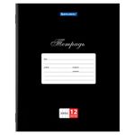 Тетрадь 12 л. BRAUBERG КЛАССИКА, клетка, обложка картон, ЧЕРНАЯ, 106648, 20шт